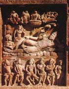 unknow artist Vishnu op Ananta,Vishnu-tempel,Deogarh Sweden oil painting artist